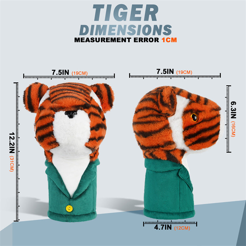 Tiger Golf Driver Head Cover - CraftsmanGolf