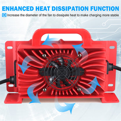 The Big Fan on the Golf Cart Charger