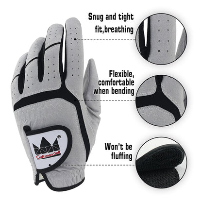 2019 Men Worn on Left Hand Microfiber Leather Golf Glove - CraftsmanGolf