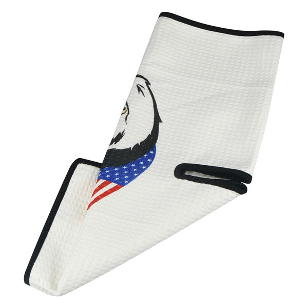 America Eagle Waffle  Golf Towel - CraftsmanGolf