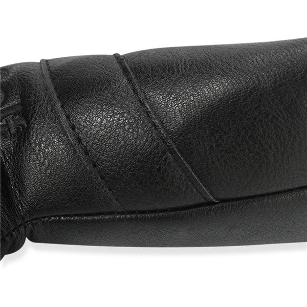 Black Leather Lucky Clover Blade Putter Cover - CraftsmanGolf
