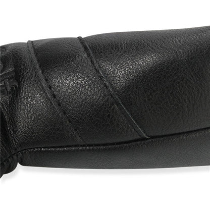Black Leather Lucky Clover Blade Putter Cover - CraftsmanGolf