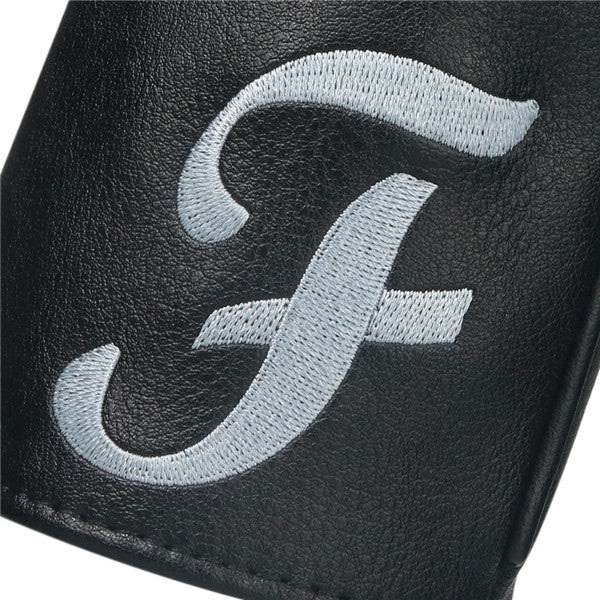 Custom Black Leather Lucky Clover Golf Headcovers - CraftsmanGolf