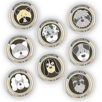 Dogs Golf Ball Markers - CraftsmanGolf