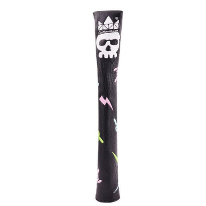 Hip-hop Skull Leather Alignment Stick Cover - CraftsmanGolf