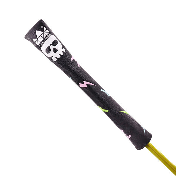 Hip-hop Skull Leather Alignment Stick Cover - CraftsmanGolf