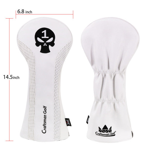 Skull Leather Golf Head Covers - CraftsmanGolf
