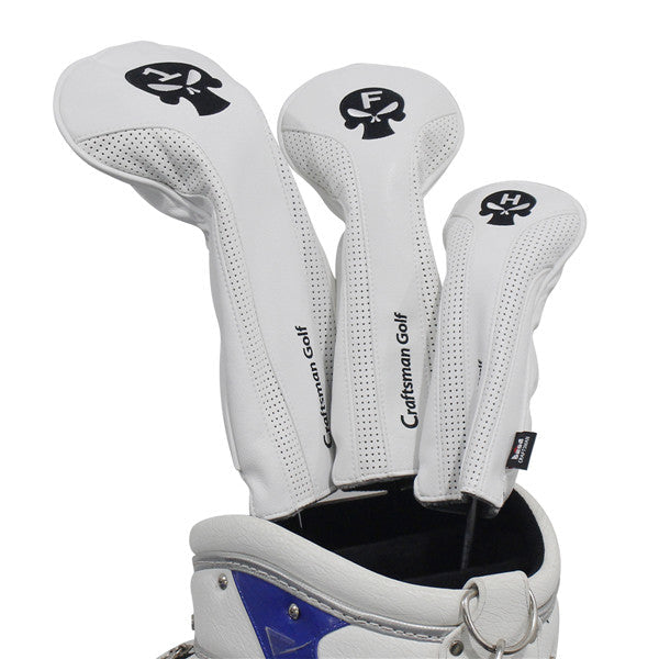 Skull Leather Golf Head Covers - CraftsmanGolf
