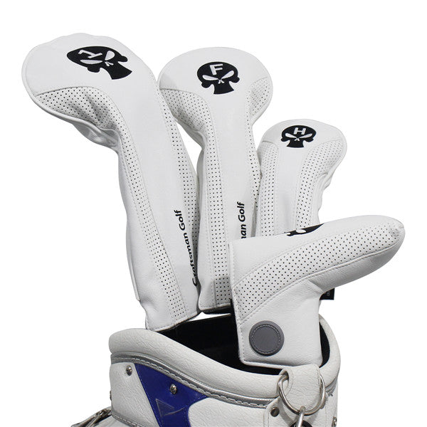 Skull Leather Golf Head Covers - CraftsmanGolf