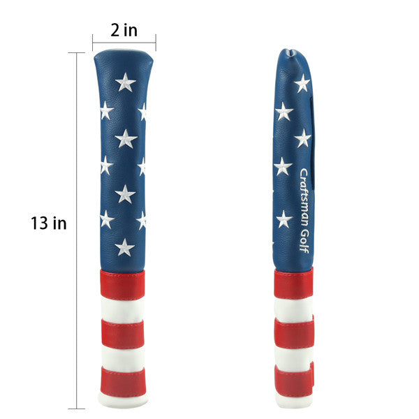 Stars Red&White&Blue Alignment Stick Cover - CraftsmanGolf