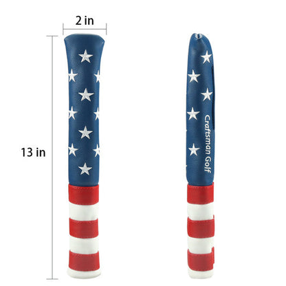 Stars Red&White&Blue Alignment Stick Cover - CraftsmanGolf