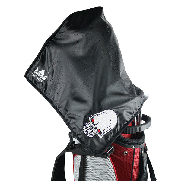 Waffle Rain Hood Golf Towel with Free Carabiner Clip(Skull or Bulldog logo) - CraftsmanGolf
