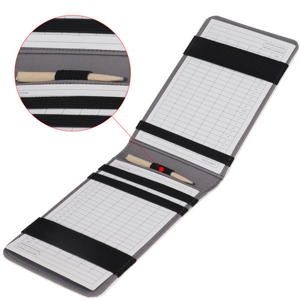 Crocodile Pattern Leather Scorecard & Yardage Book Holder - CraftsmanGolf