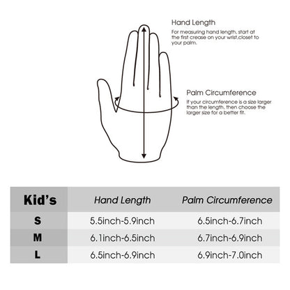 Junior Breathable Microfiber Synthetic Golf Gloves 1 Pair