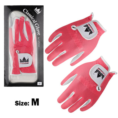 Junior Breathable Microfiber Synthetic Golf Gloves 1 Pair