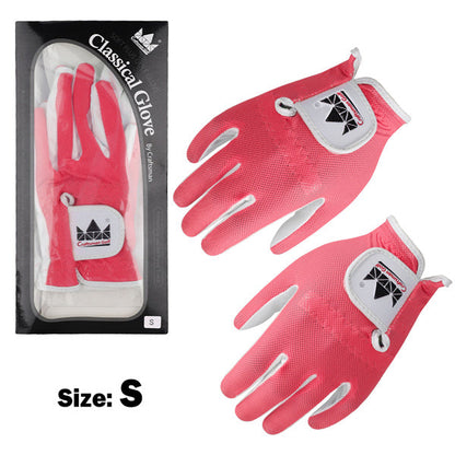 Junior Breathable Microfiber Synthetic Golf Gloves 1 Pair