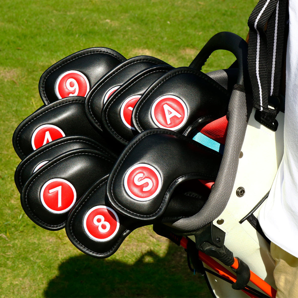 Magnetic Extended Version Leather Iron Cover Set, 11pcs - CraftsmanGolf