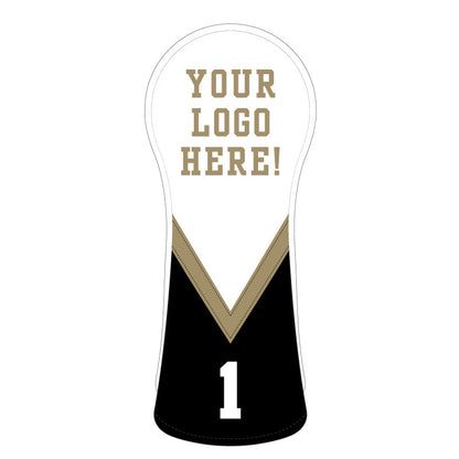 Personalized V Stripe Wood Headcovers With Your Logo - Craftsman Golf