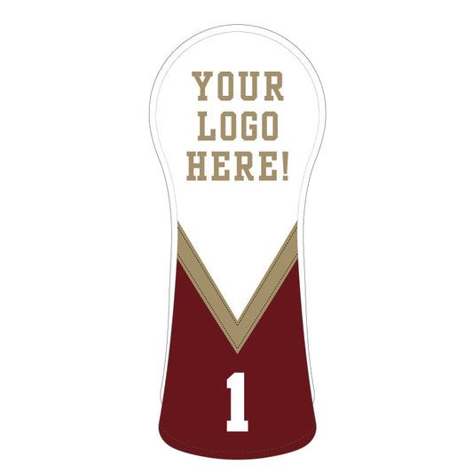 Personalized V Stripe Wood Headcovers With Your Logo - Craftsman Golf