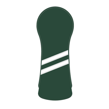 Personalized White Stripes Wood Head Cover With Your Logo And Name
