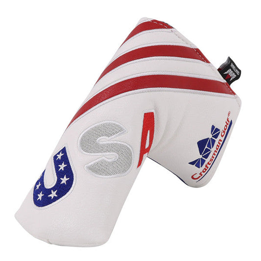 USA Red&Blue&White Blade Putter Cover - CraftsmanGolf