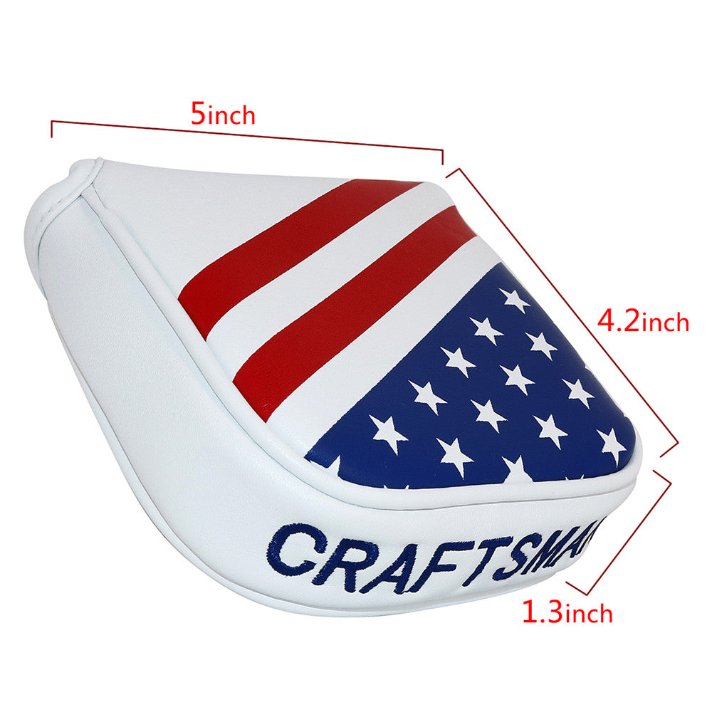 USA Flag Stars & Stripes Large Mallet Putter Cover - CraftsmanGolf