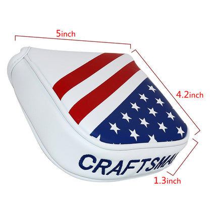 USA Flag Stars & Stripes Large Mallet Putter Cover - CraftsmanGolf