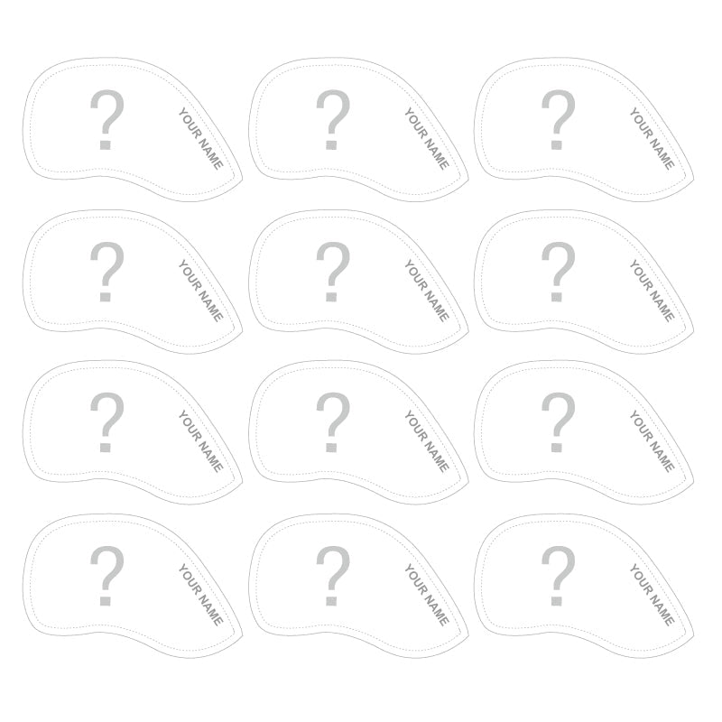 New Customization Personalized Golf Iron Head Covers 12pcs