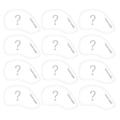 New Customization Personalized Golf Iron Head Covers 12pcs
