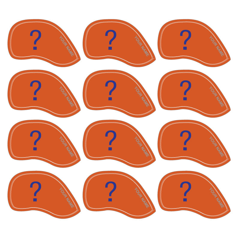 New Customization Personalized Golf Iron Head Covers 12pcs